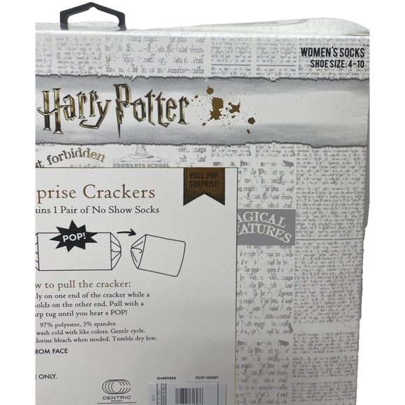Harry Potter Crackers Women’s Socks Size 4-10 - 6 Pairs Of Socks New - Picture 11 of 12